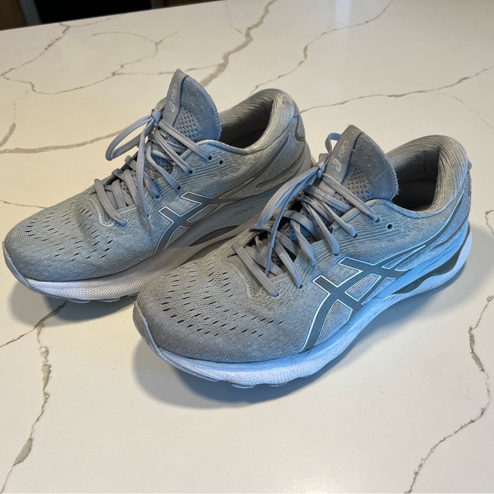 ASICS Gel Nimbus 24 Women’s Gray Athletic Running Training Shoes